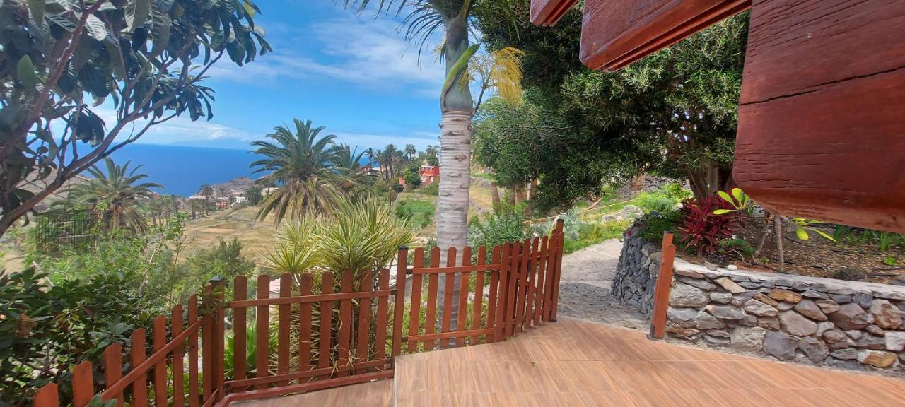 Cabana Los Palmeros, Vista Al Mar Y La Montana Alojera Esterno foto