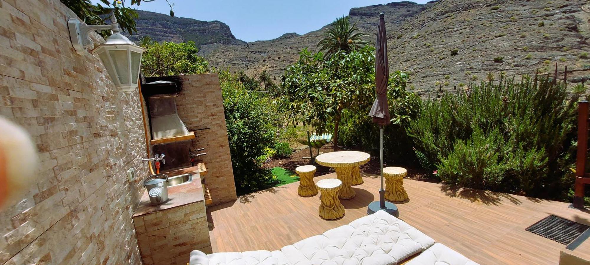 Cabana Los Palmeros, Vista Al Mar Y La Montana Alojera Esterno foto