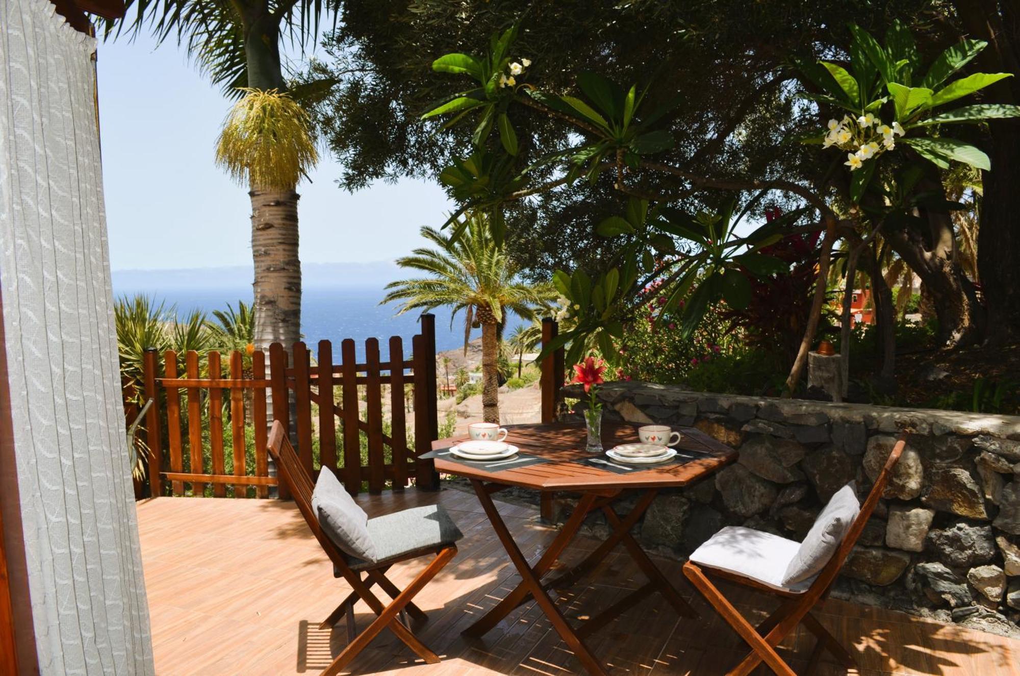 Cabana Los Palmeros, Vista Al Mar Y La Montana Alojera Esterno foto