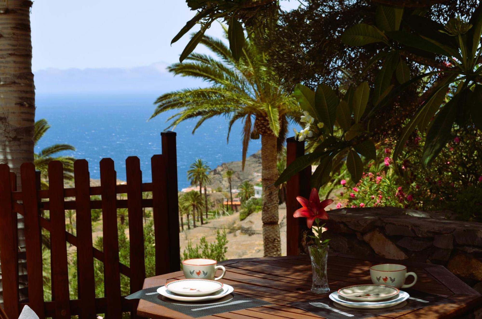 Cabana Los Palmeros, Vista Al Mar Y La Montana Alojera Esterno foto